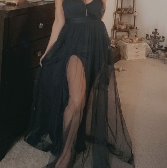 Steps YN Beautiful Blue Prom  Dress Small - Picture 7 of 12